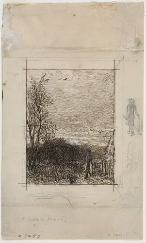 The Skylark by Samuel Palmer, drawing, 1845-1855