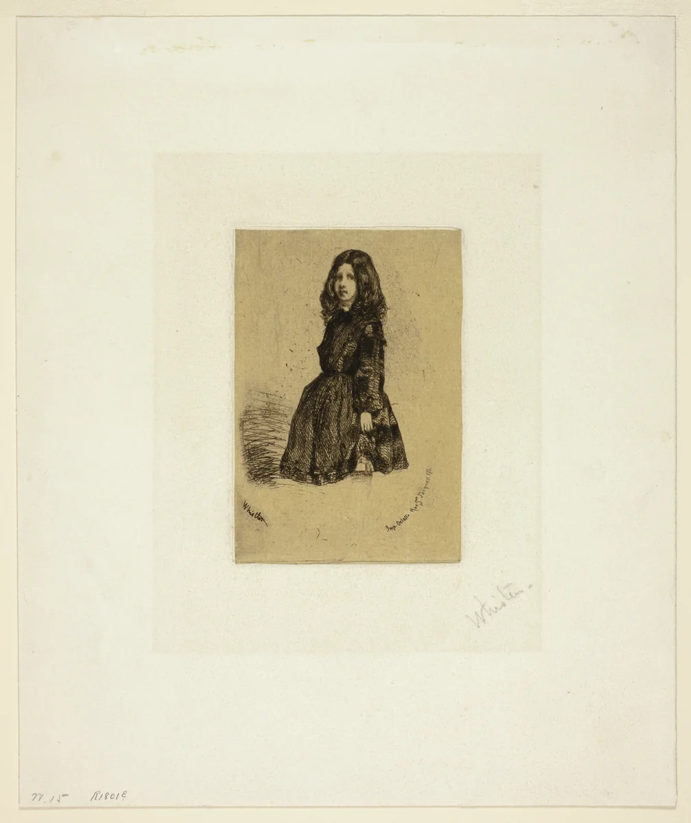 Annie by James McNeill Whistler, print, 1857-1858