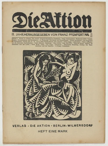 Die Aktion, vol. 9, no. 41/42 by Walter O. Grimm, periodical, 1919