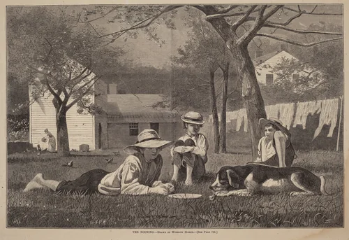The Nooning by Winslow Homer, print, 1873