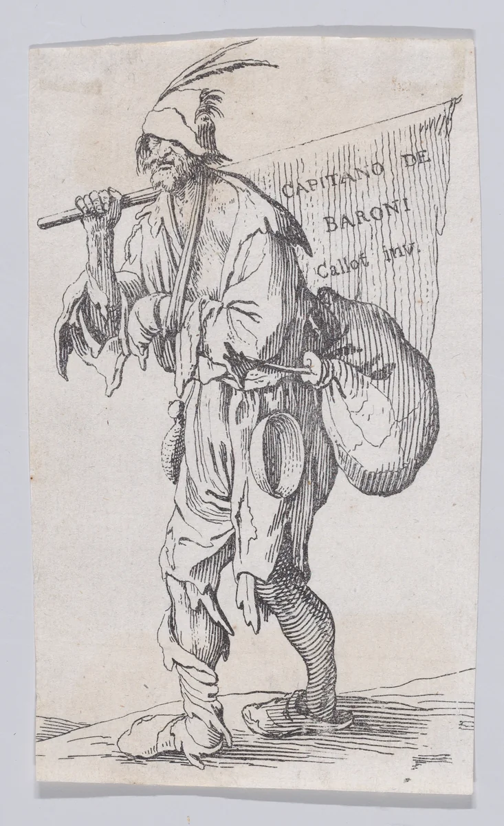 Reverse Copy of the Frontispiece, from "Les Gueux suite appelée aussi Les Mendiants, Les Baroni, ou Les Barons" (The Beggars, also called the Barons) by anonymous, print, 1625-1700