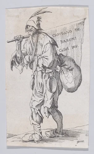 Reverse Copy of the Frontispiece, from "Les Gueux suite appelée aussi Les Mendiants, Les Baroni, ou Les Barons" (The Beggars, also called the Barons) by anonymous, print, 1625-1700