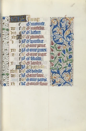 Book of Hours (Use of Rouen): fol. 51r, Calendar Page for June by Master of the Geneva Latini, book, 1465-1475