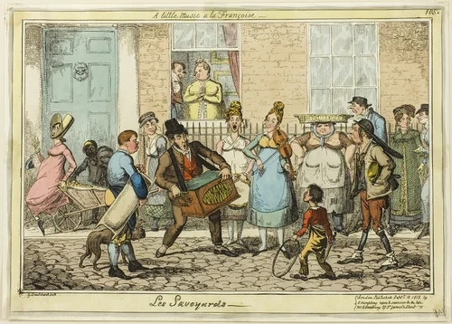 The Savoyards by George Cruikshank, print, 1818