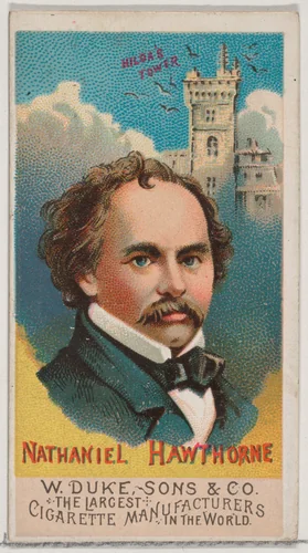 Nathaniel Hawthorne, from the series Great Americans (N76) for Duke brand cigarettes by W. Duke, Sons & Co., print, 1888