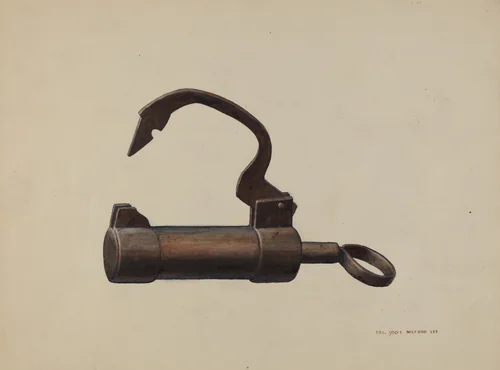 Barrel Lock by C. Milford Lee, index of american design, 1939