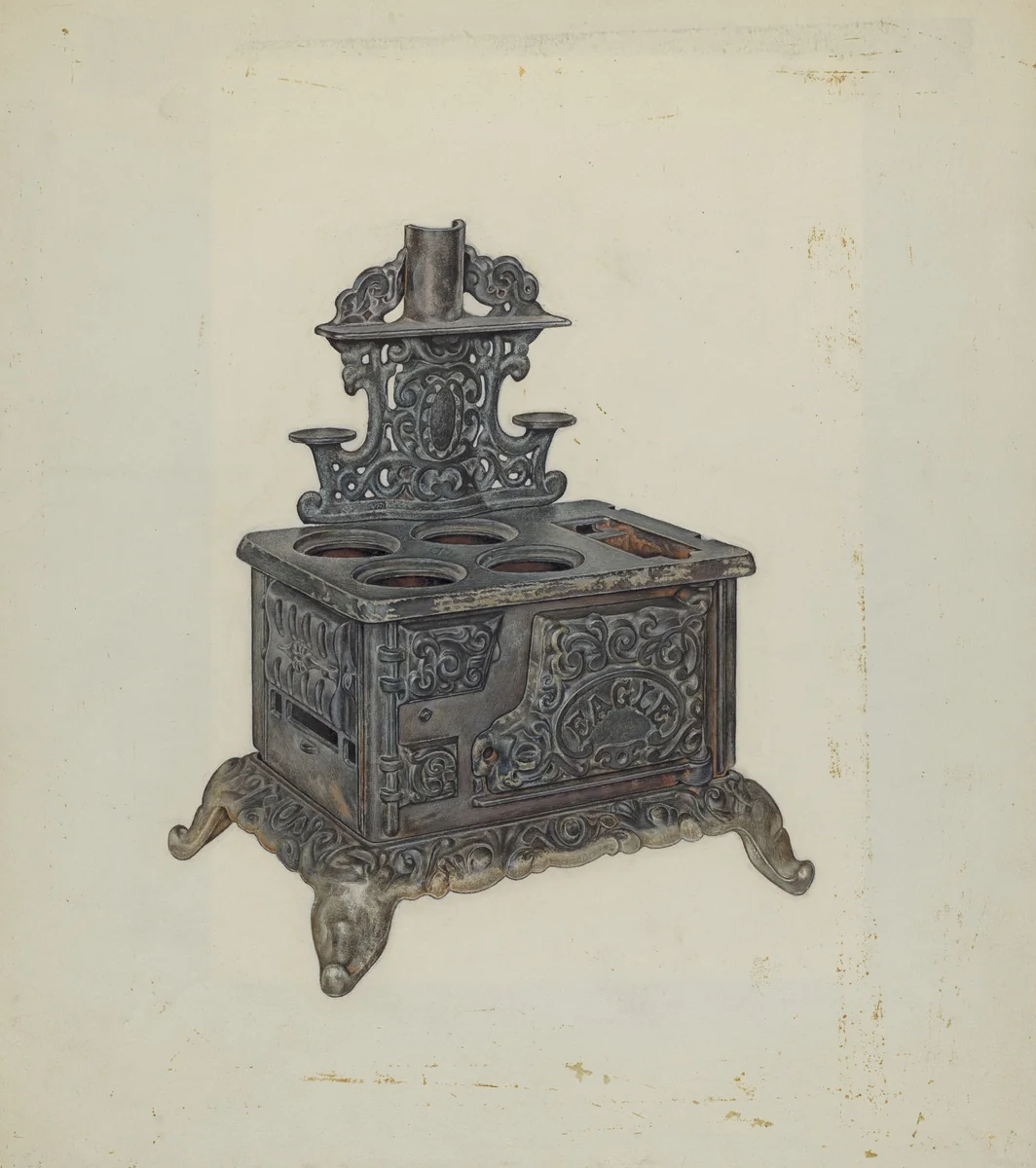 Kitchen Range by David Ramage, index of american design, 1940