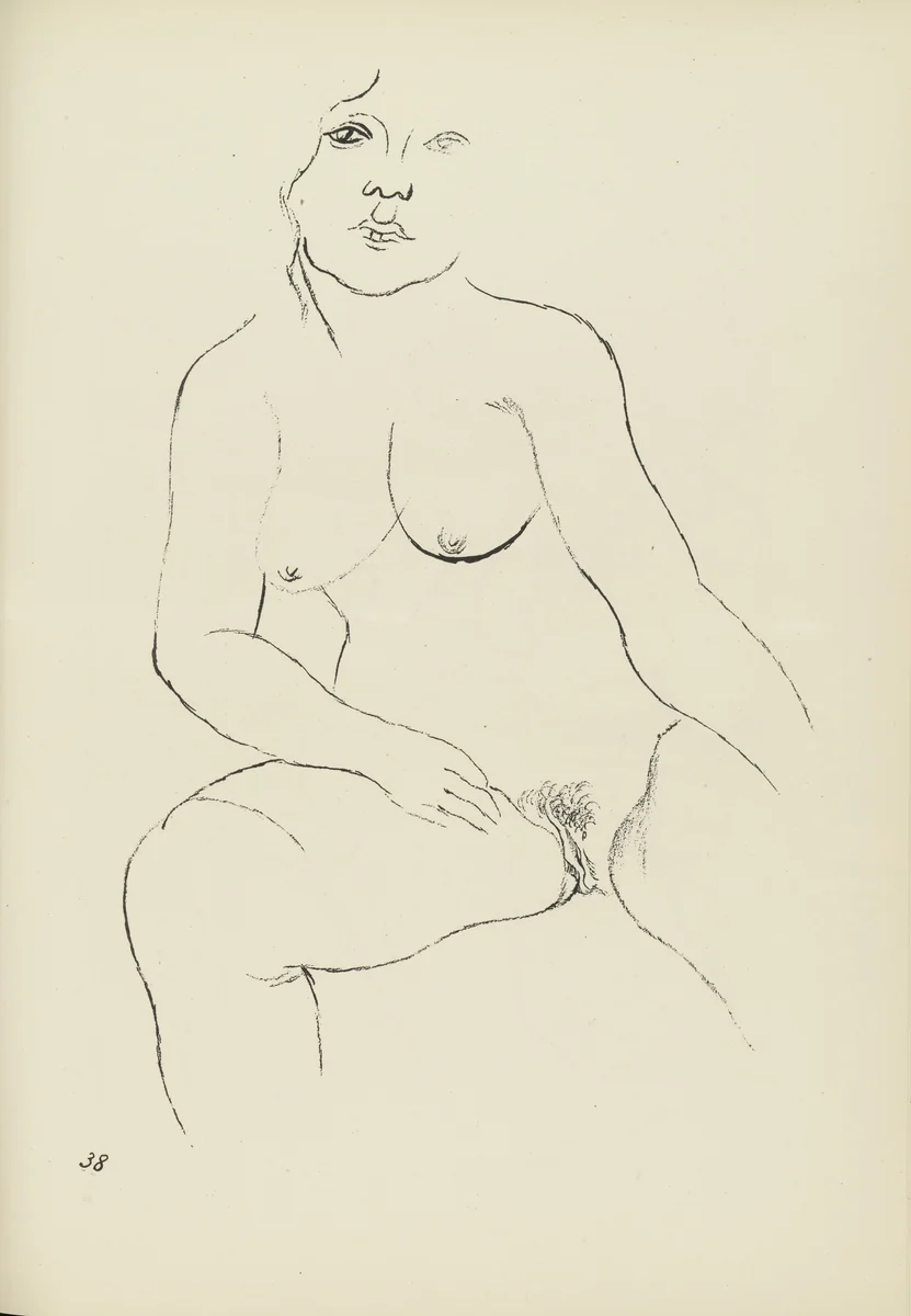 Aenne (plate, folio 47) from Ecce Homo by George Grosz, illustrated book, 1922