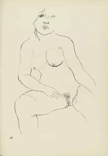 Aenne (plate, folio 47) from Ecce Homo by George Grosz, illustrated book, 1922