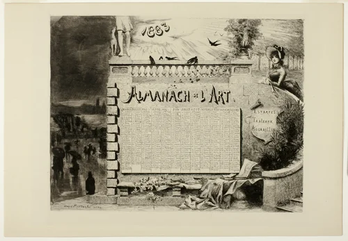 Almanac for L'Art by Daniel Mordant, print, 1883