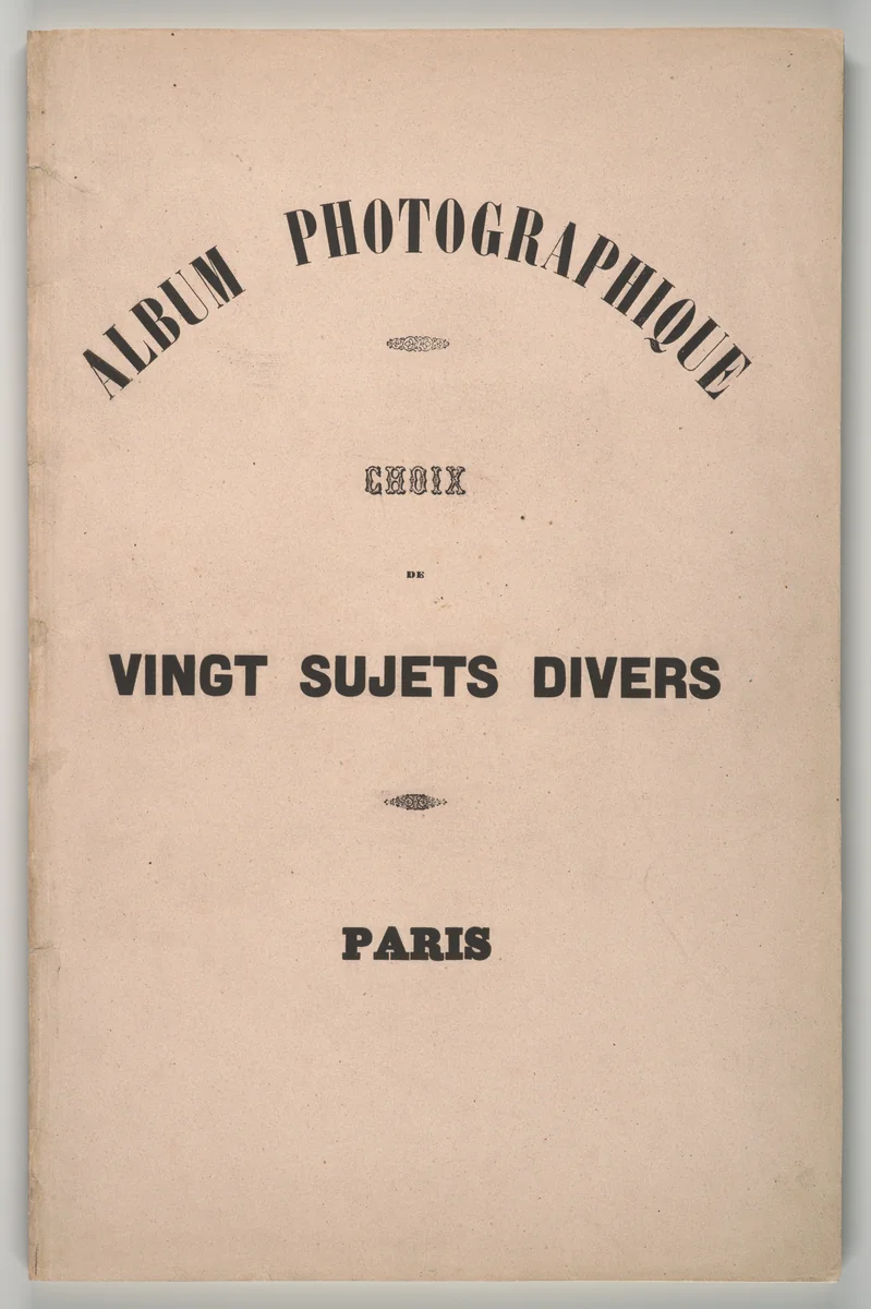 Album Photographique. Choix de Vingt Sujets Divers. by Louis-Désiré Blanquart-Évrard, book, 1850-1859