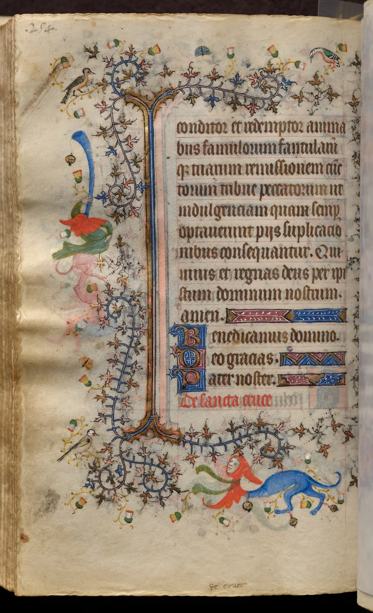 Hours of Charles the Noble, King of Navarre (1361-1425): fol. 127v, Text by Master of the Brussels Initials and Associates, book, 1400-1410