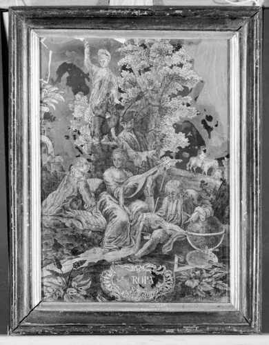 Panel by Georg Henner, painting, 1777