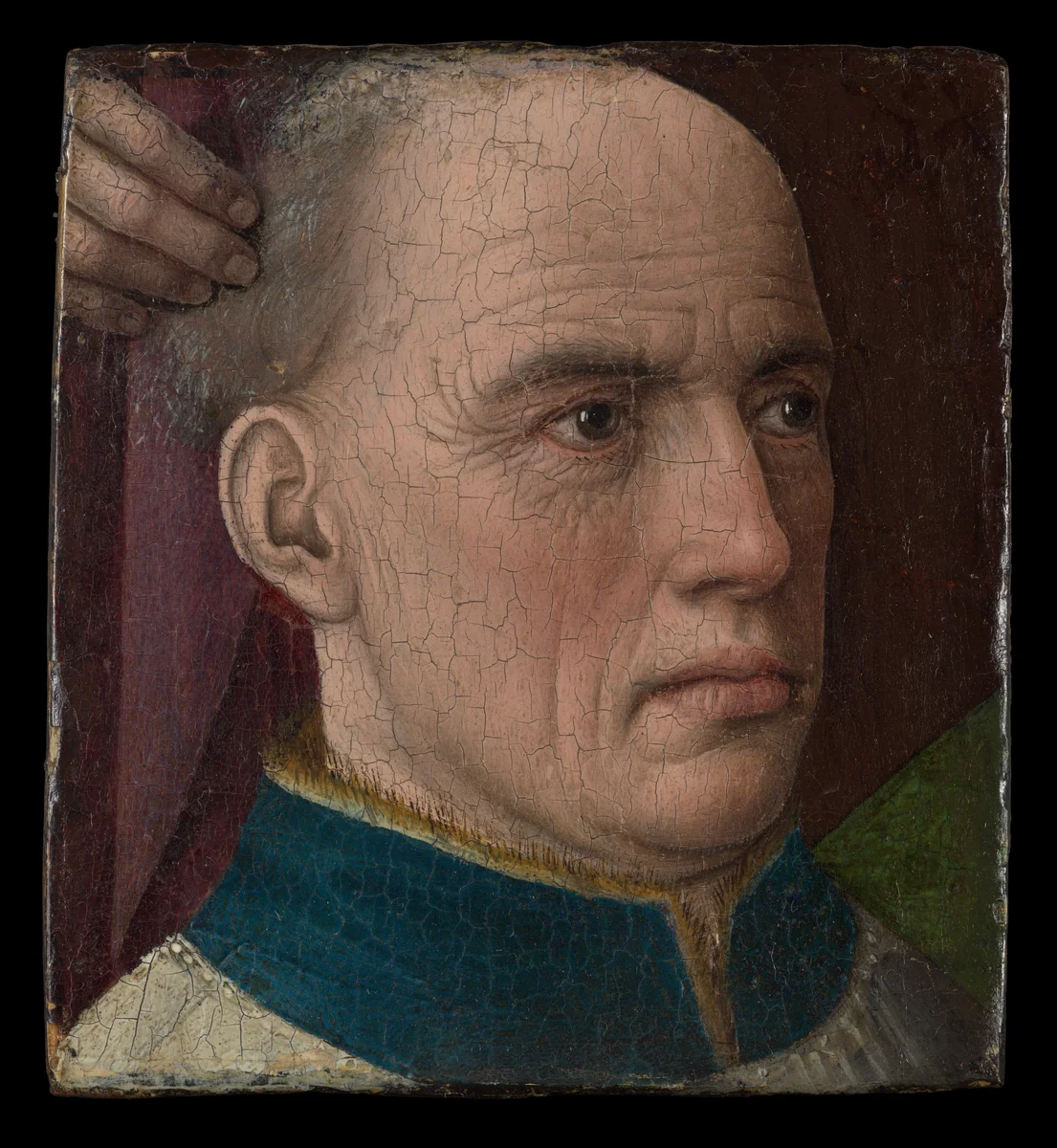 Head of a Donor by Albert van Ouwater, painting, 1455-1470