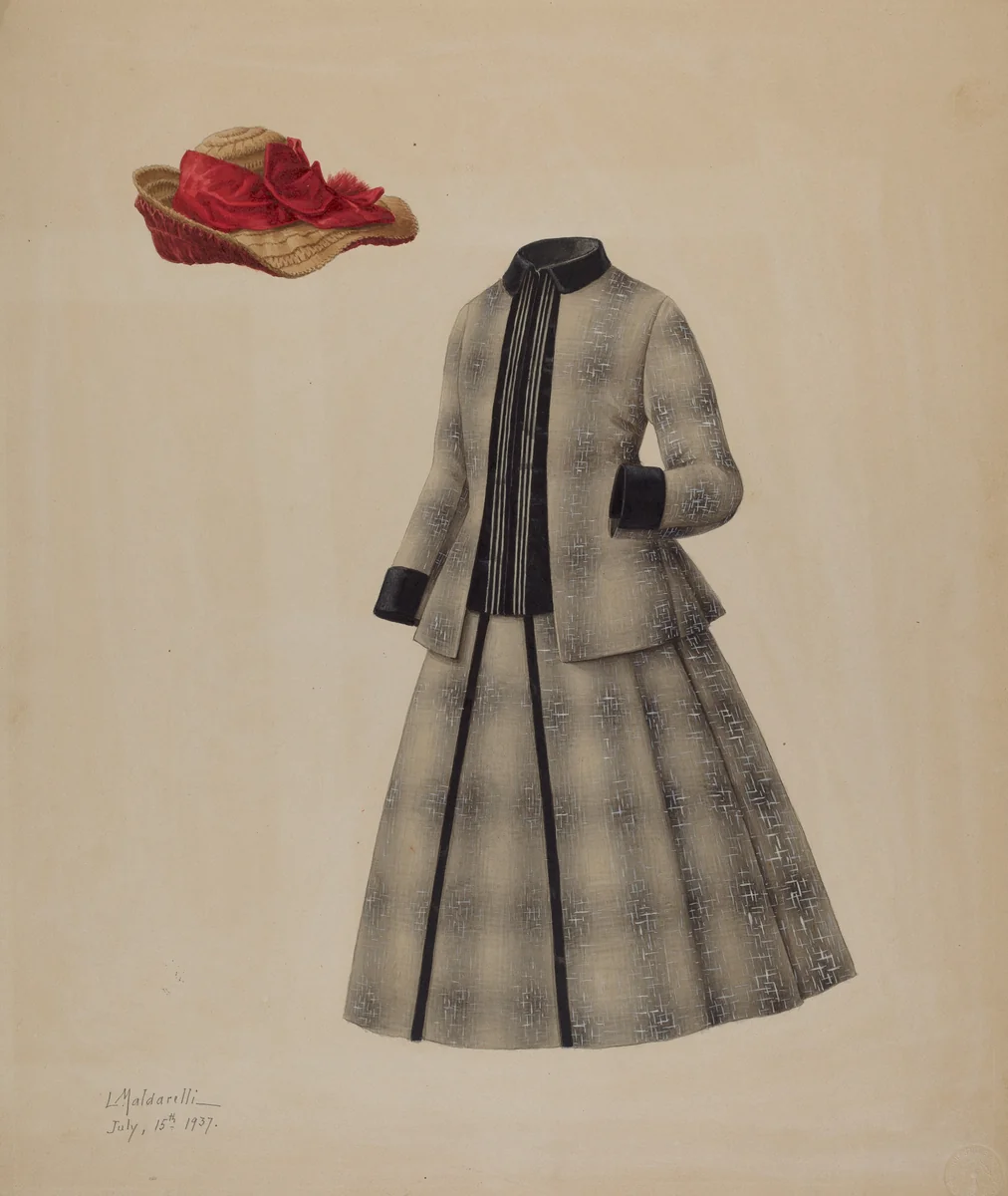 Doll's Suit and Hat by Louis Maldarelli, index of american design, 1937