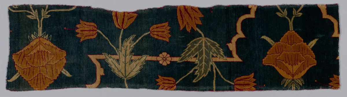 Fragments of a Carpet by Imperial Manufactory, textile, 1600-1650