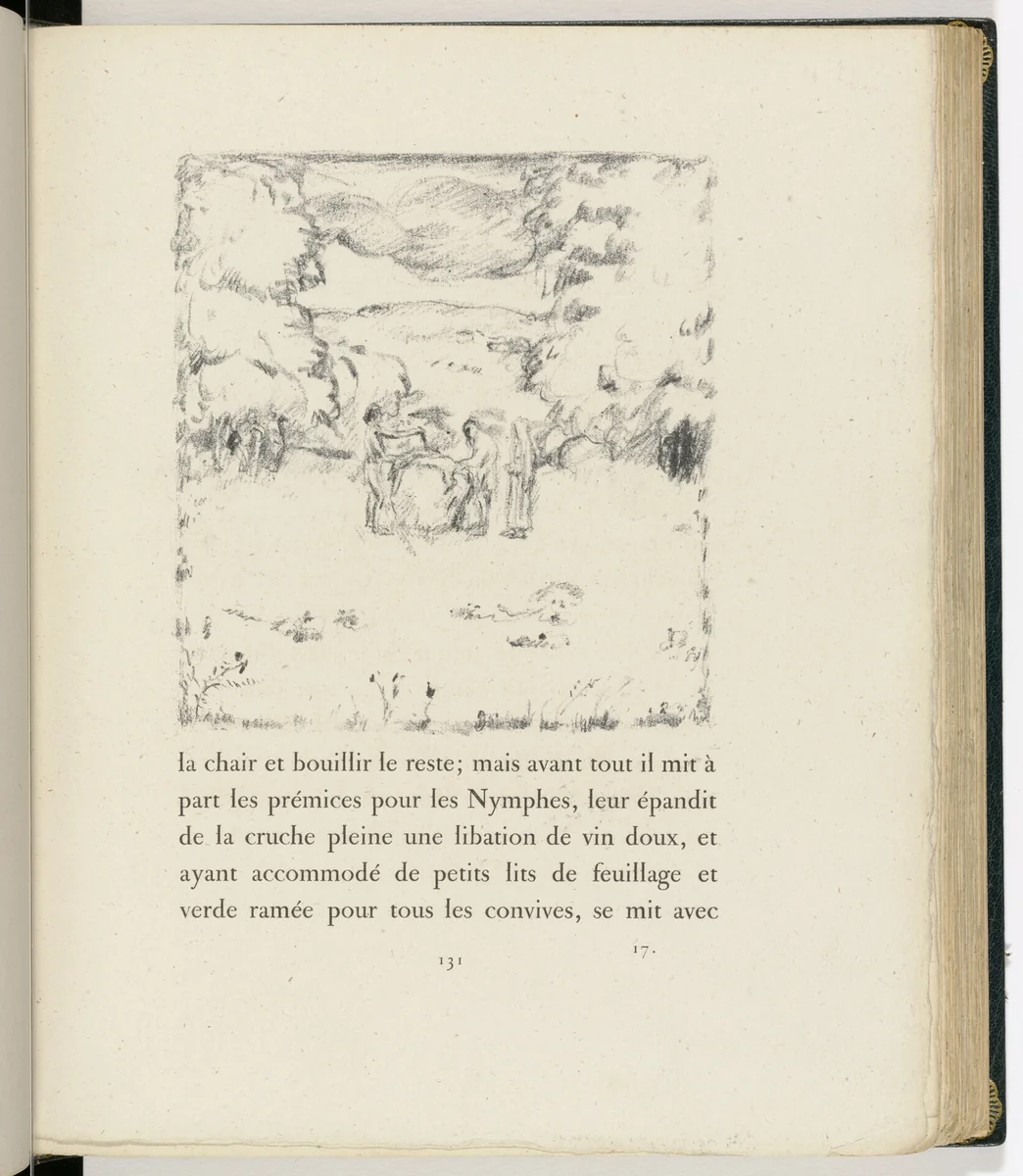 In-text plate (page 131) from Daphnis et Chloé by Pierre Bonnard, illustrated book, 1902