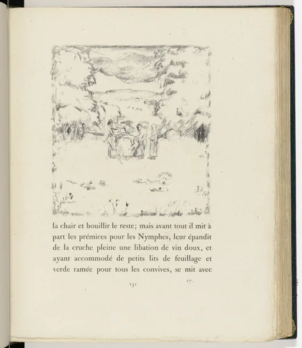 In-text plate (page 131) from Daphnis et Chloé by Pierre Bonnard, illustrated book, 1902