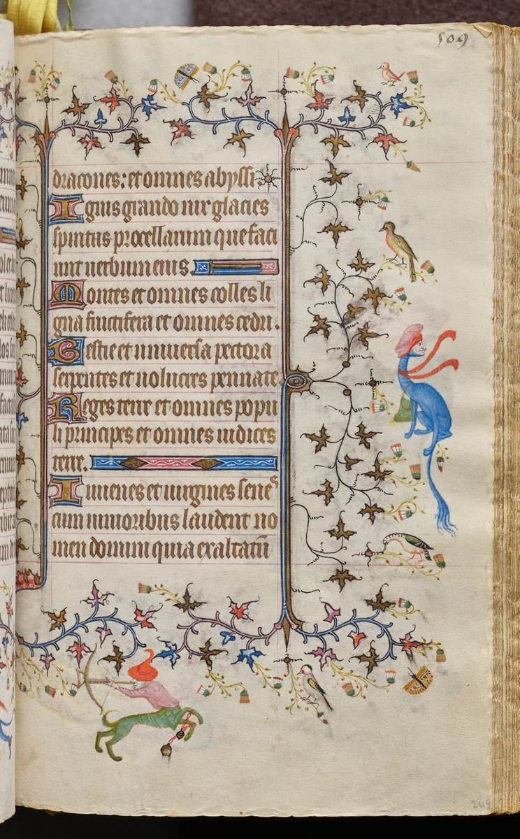 Hours of Charles the Noble, King of Navarre (1361-1425): fol. 249r, Text by Master of the Brussels Initials and Associates, book, 1400-1410