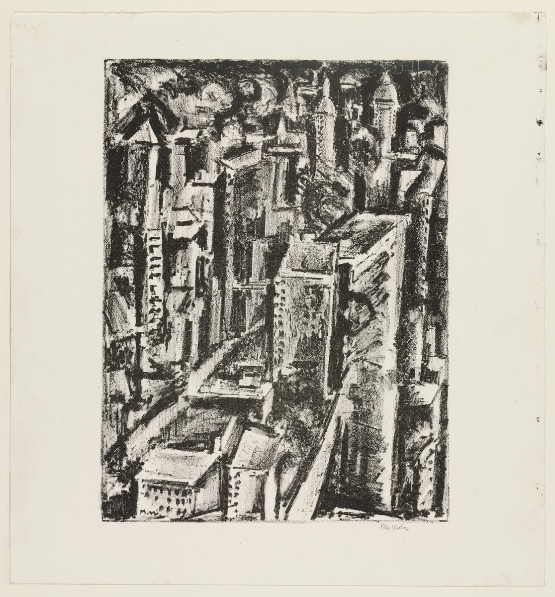 New York by Max Weber, print, 1928