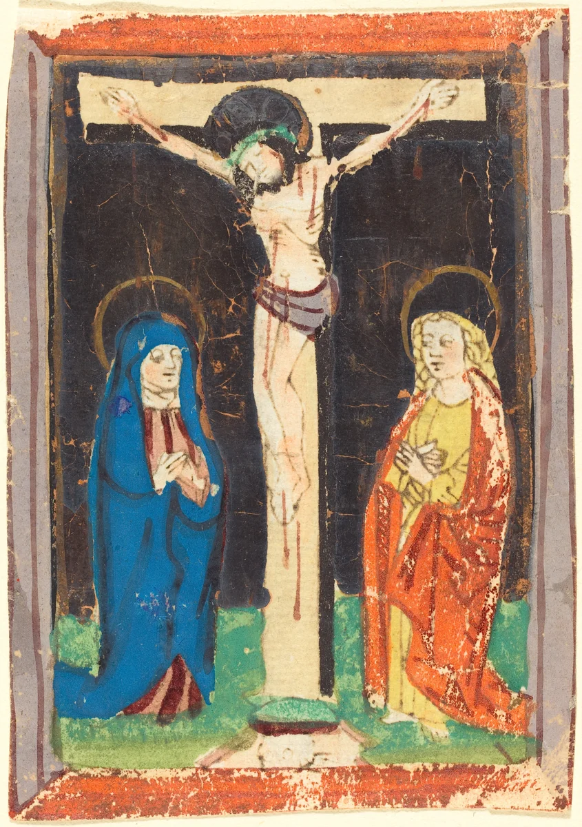Christ on the Cross by German 15th Century, print, 1460