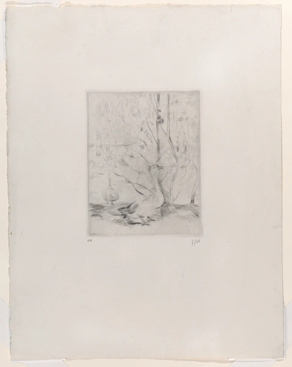 Goose by Berthe Morisot, print, 1889