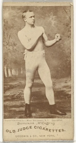 Dominick McCaffrey, from the Celebrities and Prizefighters series (N174) for Old Judge Cigarettes by Goodwin & Company, photograph, 1887-1888