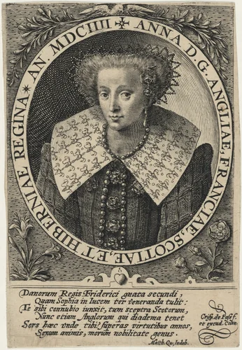 Anne of England by Crispijn van de Passe I, print, 1604