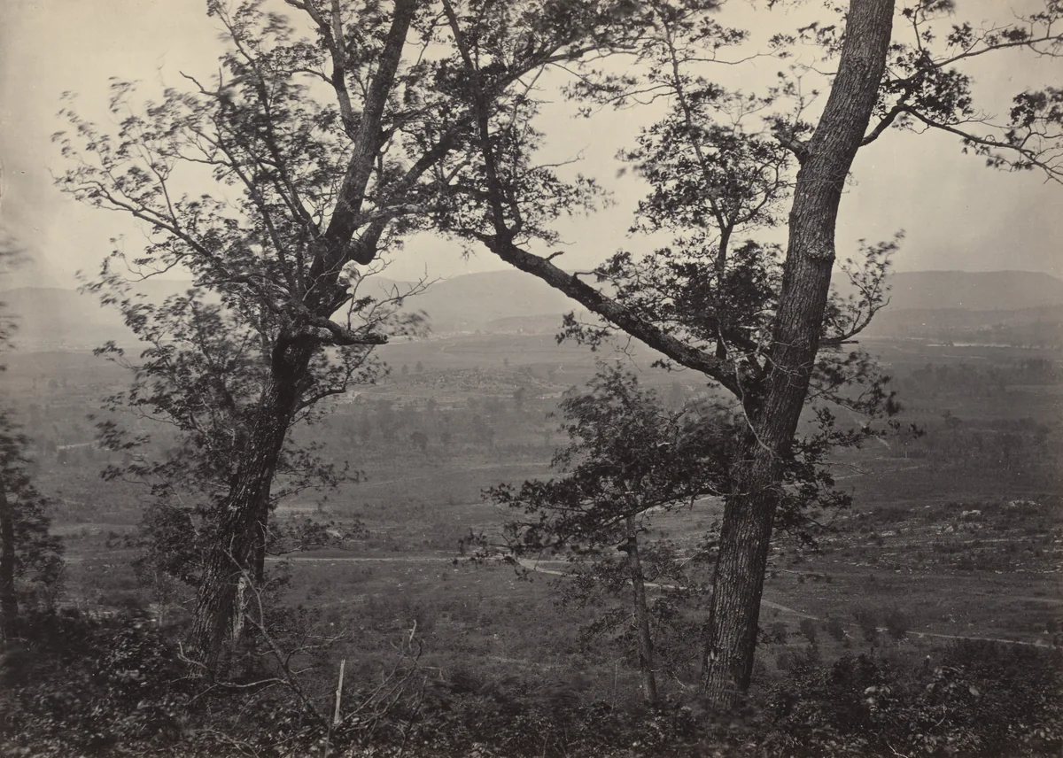 Orchard Knob, from Mission Ridge from the album Photographic Views of Sherman's Campaign by George N. Barnard, photograph, 1864
