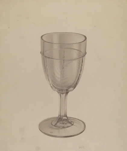 Goblet by Edward White, index of american design, 1939