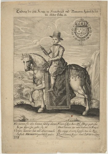 Louis XIII of France by Unknown 19th Century, print, 1800-1899