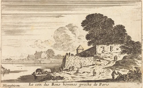 Le coin des Bons hommes proche de Paris by Israël Silvestre, print, 1621-1691