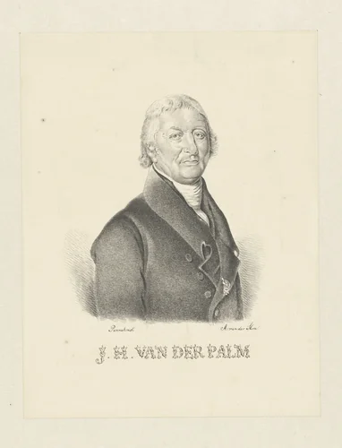 Portret van J.H. van der Palm by Abram van der Horn, drawing, 1826-1867