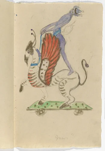 Costume design (Mars) for artist's ballet Orphée of the Quat-z-arts by Florine Stettheimer, drawing, 1912