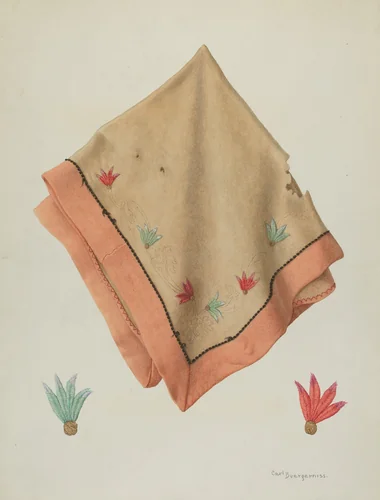 Piano Cover by Carl Buergerniss, index of american design, 1940