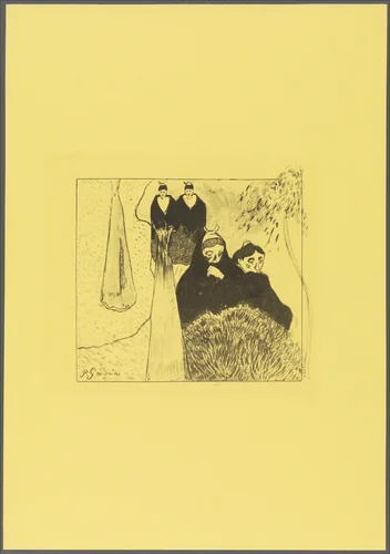 Old Women of Arles, from the "Volpini Suite: Dessins lithographiques" by Paul Gauguin, print, 1889