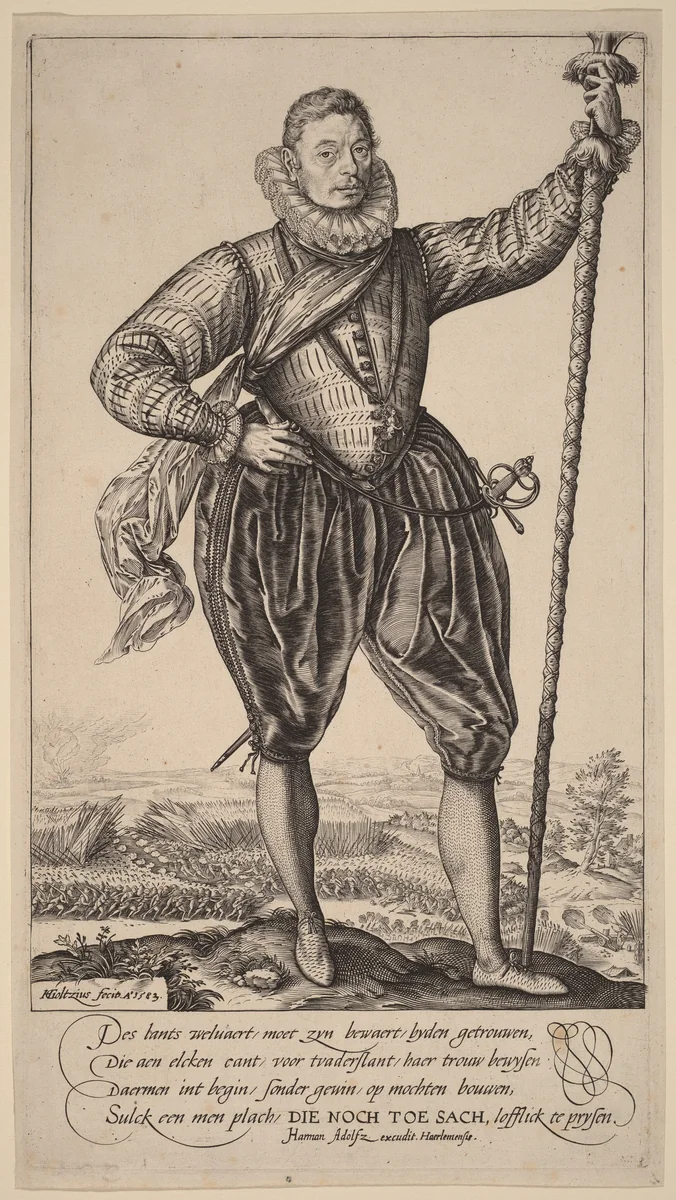 Gerrit de Jong by Hendrick Goltzius, print, 1583