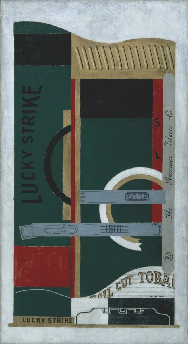 Lucky Strike by Stuart Davis, painting, 1921