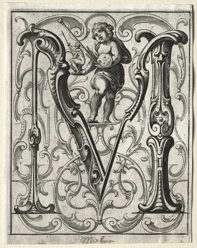 New ABC Booklet: M by Lucas Kilian, print, 1627