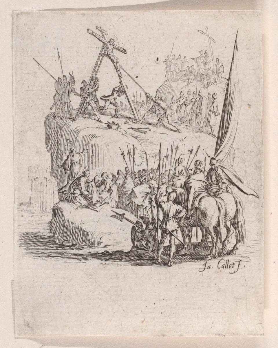 Le Crucifiement (The Crucifixion), from "La Petite Passion" (The Little Passion) by Jacques Callot, print, 1624-1625
