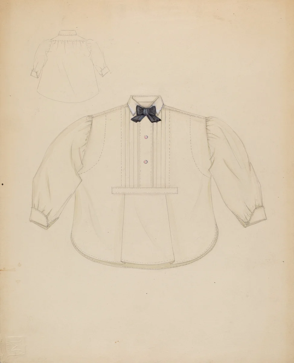 Man's Miniature Shirt by Sylvia Dezon, index of american design, 1936