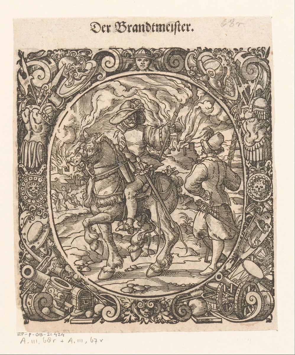 Brandmeester by Jost Amman, print, 1573