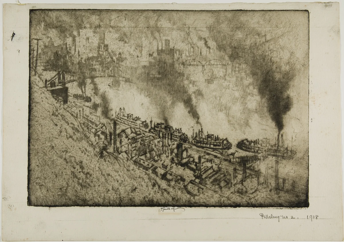 Pittsburg, No. II by Joseph Pennell, print, 1909