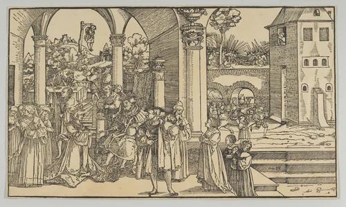 The Story of Esther by Hans Schäufelein, print, 1500-1540