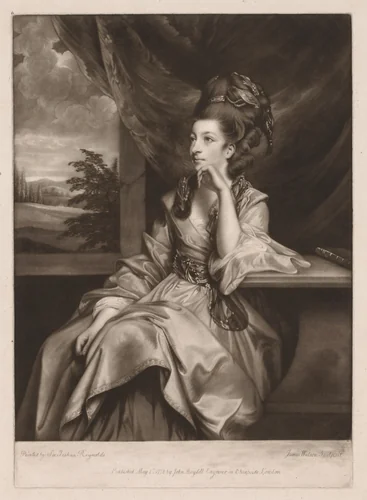 Catherine Bunbury by James Watson, print, 1778