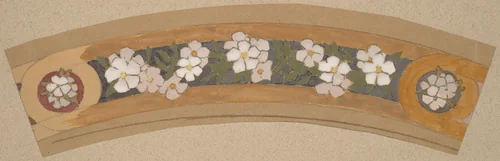 Study for a Border Design by Charles Sprague Pearce, drawing, 1890-1897