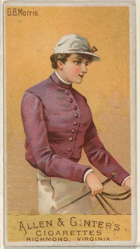 G.B. Morris, from the Racing Colors of the World series (N22a) for Allen & Ginter Cigarettes by Allen & Ginter, print, 1888