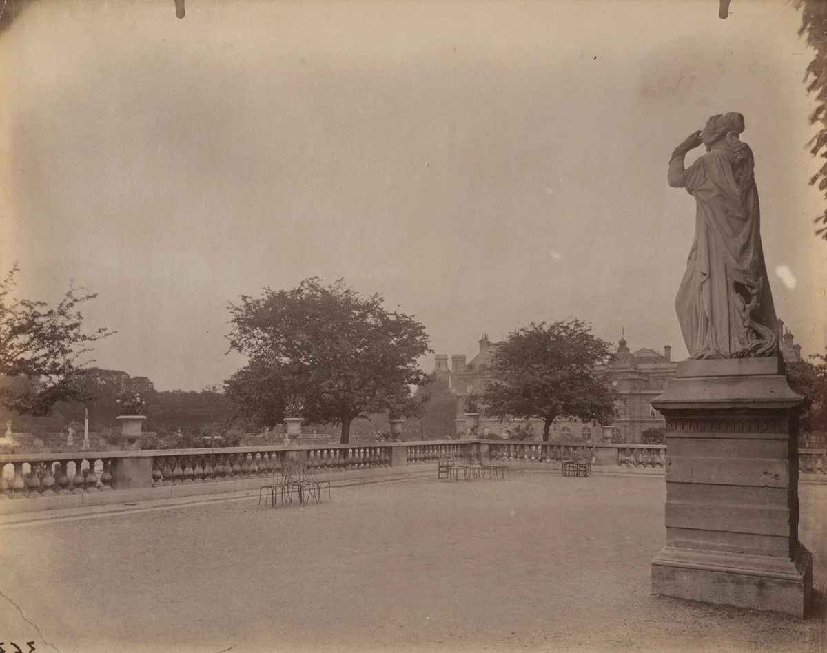 Jardin Luxembourg by Eugène Atget, photograph, 1899
