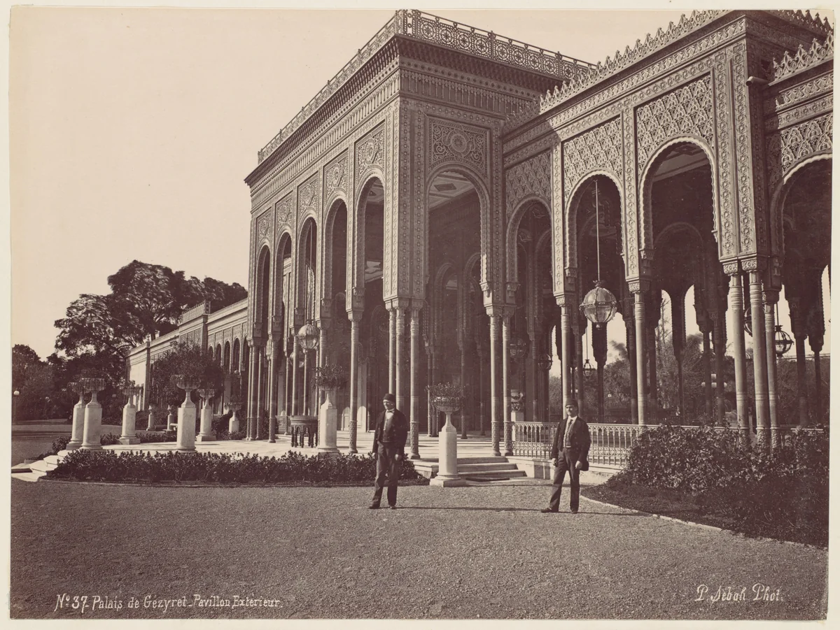Palais de Gézyret, Pavillon Exterieur by J. Pascal Sébah, photograph, 1870-1879