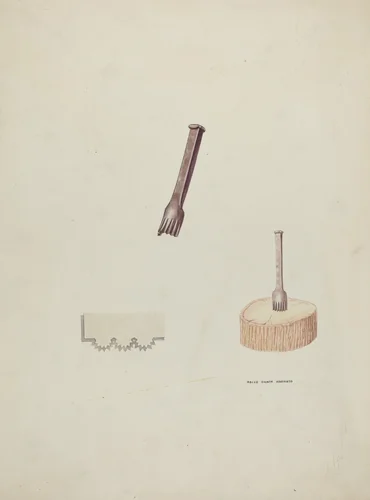 Plinker and Wood Block by Rocco Navigato, index of american design, 1935-1942